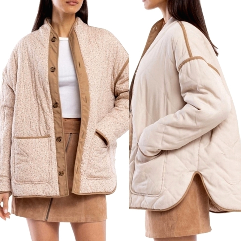 NWT Blank NYC Reversible Quilted Jacket Size Large $188